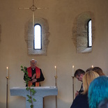 Segnung des Marillenbaumes in der Erentrudiskapelle   